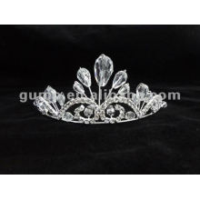 Tiara de cristal de casamento artesanal